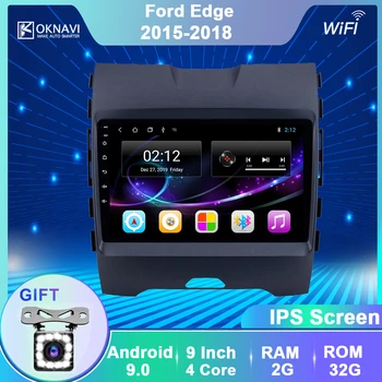 

OKNAVI Android 9.0 Car Multimedia Player 2015 2016 2017 2018 For Ford Edge Radio Stereo GPS Navigation Head Unit SWC 2Din No DVD