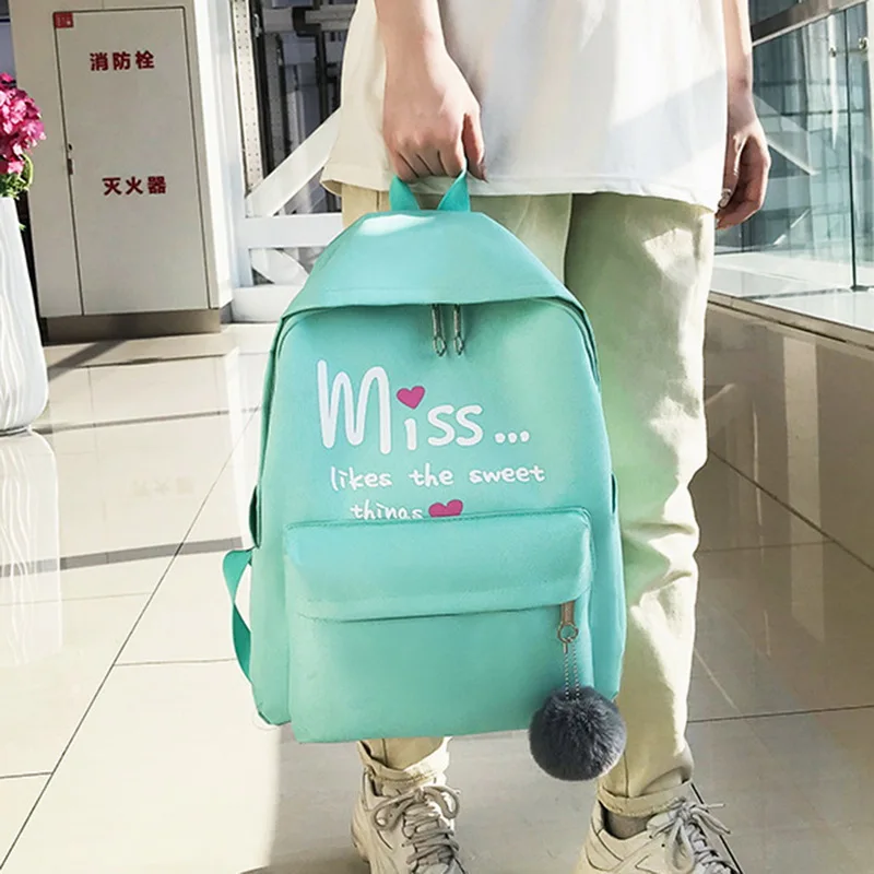 Oeak 4 шт./компл. женские школьные рюкзаки нейлоновая школьная сумка для подростков девочек Студенческая Книга сумка для мальчиков сумка Bolsas Mochilas Sac Dos