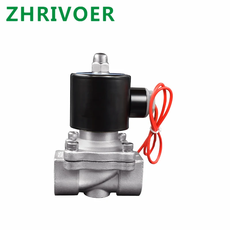 Normally Closed Pneumatic for Water Oil Air gas 12V/24V/220V/110V Stainless steel Electric Solenoid Valve 1/4" 3/8" 1/2" 3/4" 1"