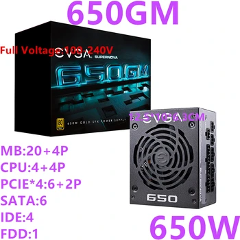 

New PSU For EVGA Brand SFX ITX ECO Full Module 80PLUS Gold Game Mute Power Supply 650W Power Supply 650GM