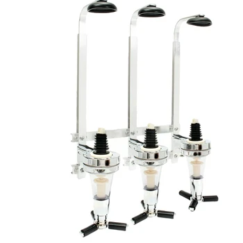 

New Bar Tools Wall Mounted 3-Station Liquor Dispenser Wine Pourers Wine Dispenser Alcohol Bottle Dispenser Drinking Pourer