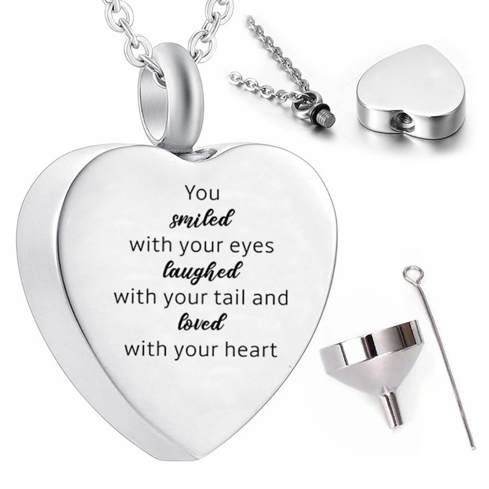 Dad Urn Necklace for Ashes - Dad Memorial Necklace