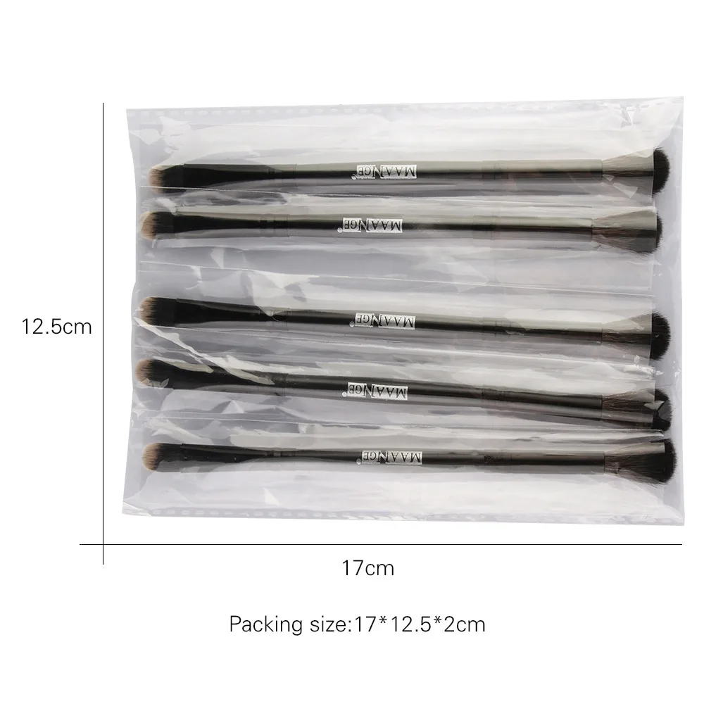 Hot Selling MAANGE Double Head Eye Shadow Makeup Brush Cosmetic Tool Gift for Women Eyeshadow Brushes Wholesale Hot Selling MAANGE Double Head Eye Shadow Makeup Brush Cosmetic Tool Gift for Women Eyeshadow Brushes Wholesale
