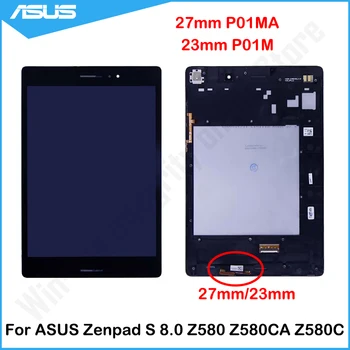 

Asus ZenPad S 8.0 Z580 Z580CA 27MM P01MA 23MM P01M LCD Display Touch Screen Digitizer Assesmbly With Frame For Z580 LCD Screen