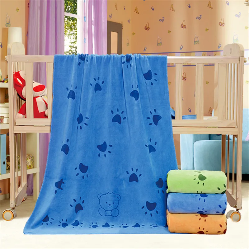 

1Pcs Dog Cat Puppy Pet Towel Microfiber Strong Absorbing Water Bath Goods for Pets Towel Dry Hair Dog Towels 35*75cm
