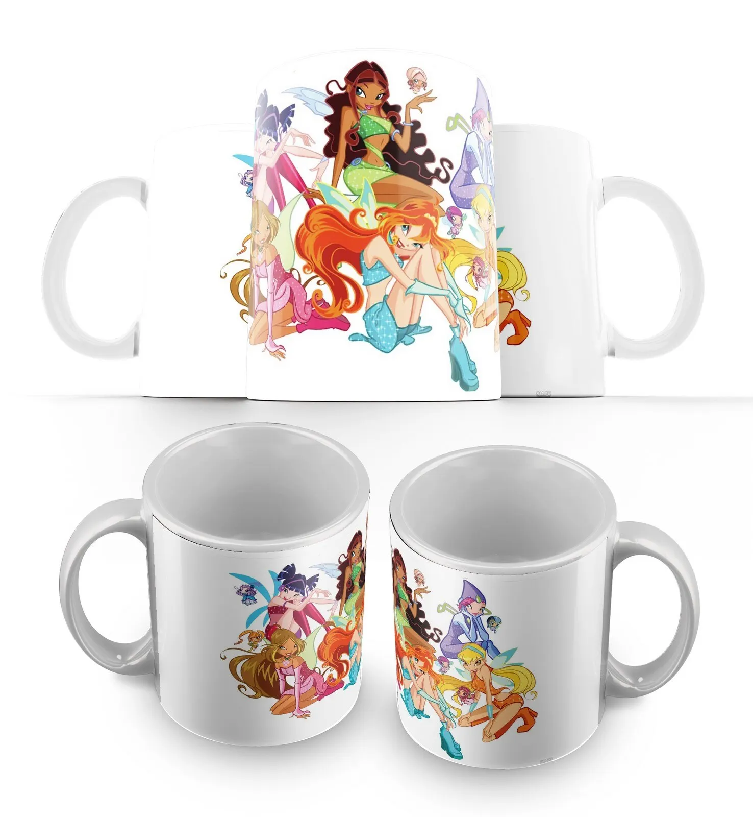 Кружка для кофе чая винкс (Блум Стелла Текна Лейла Муза Флора Пикси) - 1333-161 | Дом и