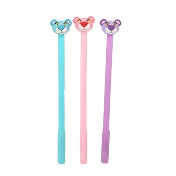 

1pcs Pink Leopard Gel Pen 0.5mm Stationery Cute Pens Novelty Student Kawaii Pen Cute Signing Gel Pens Kawaii School Supplies