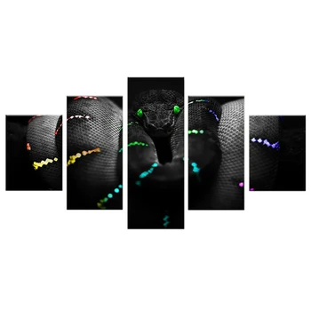 

5pcs/set Full Square Diamond 5D DIY Diamond Painting Black Snake Animal 3D Embroidery Cross Stitch Rhinestone Paining art