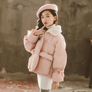 

Teens Girls Winter Jacket Hoodied Thicken Cotton Overalls for Children Clothes Kids Coat Warm Girls Outerwear Outfits 10 12 13 Y