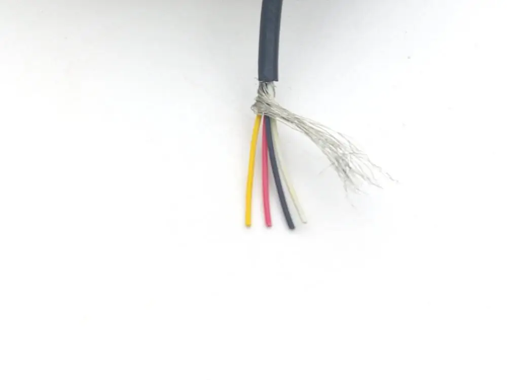 

BLACK CABLE, 28AWG, 4CORE,shield, PVC Cable 300V 80 degrees Celsius 10M