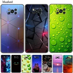 For Poco X3 Pro Case Bumper Silicon TPU Soft Phone Cover For Xiaomi Poco X3 NFC Pro Case Cartoon Funda on Pocophone X3 NFC Coque