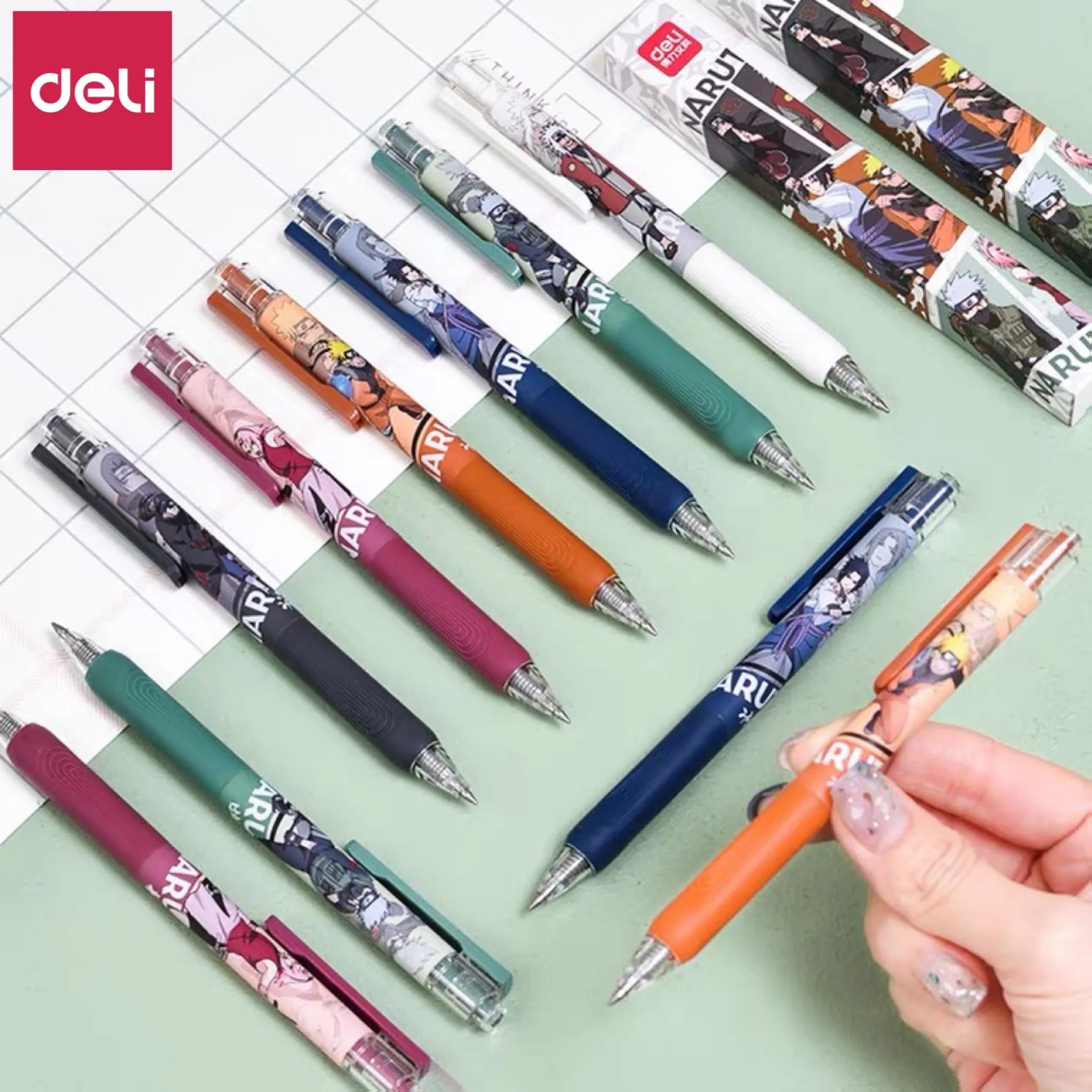 Deli Pens 36pcs Anime Naruto Pens for School Kawaii Japanese Stationer –  AOOKMIYA