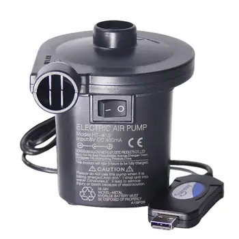 

Outdoor Air Pump USB Lithium Electric Pump Inflatable Boat Bed Air Pump (Black)