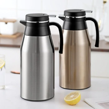 

Thermo Jug Heat Kettle Glass Liner Vacuum Flasks Insulated Pot Coffee Tea Thermos Kettle 1000ML 1600ML