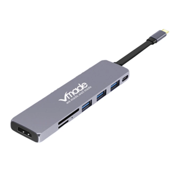 

Vmade 7 in 1USB HUB Multi USB 3.0 HDMI Adapter Dock for MacBook Pro Accessories USB-C Type C 3.1 Splitter 3 Port USB C HUB