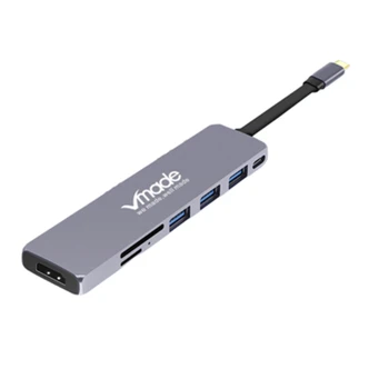 

Vmade 7 in 1USB HUB Multi USB 3.0 HDMI Adapter Dock for MacBook Pro Accessories USB-C Type C 3.1 Splitter 3 Port USB C HUB