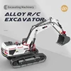 Huina 1/14 RC Truck Excavator 1594 Alloy 2.4Ghz Radio Controlled Car 22 Channel Engineering vehicle Toys for Boy Kid Gift 6