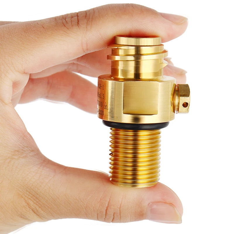 Soda Bottle Adapter,TR21-4 Brass Valve for Soda Cylinder M18*1.5 Thread Replacement Valve Co2 Cylinder Aerator Water Making
