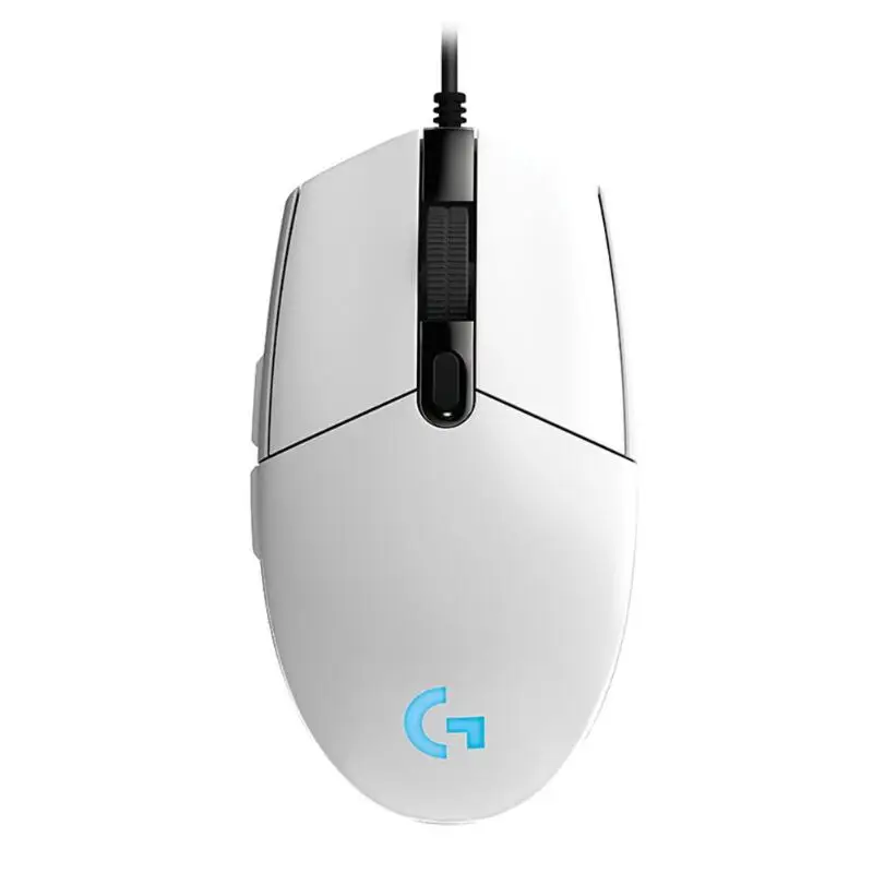 Игровая мышь logitech G102, макро программируемая Механическая мышь с кнопками для Windows 7 6000 dpi, RGB проводная мышь для настольного ноутбука