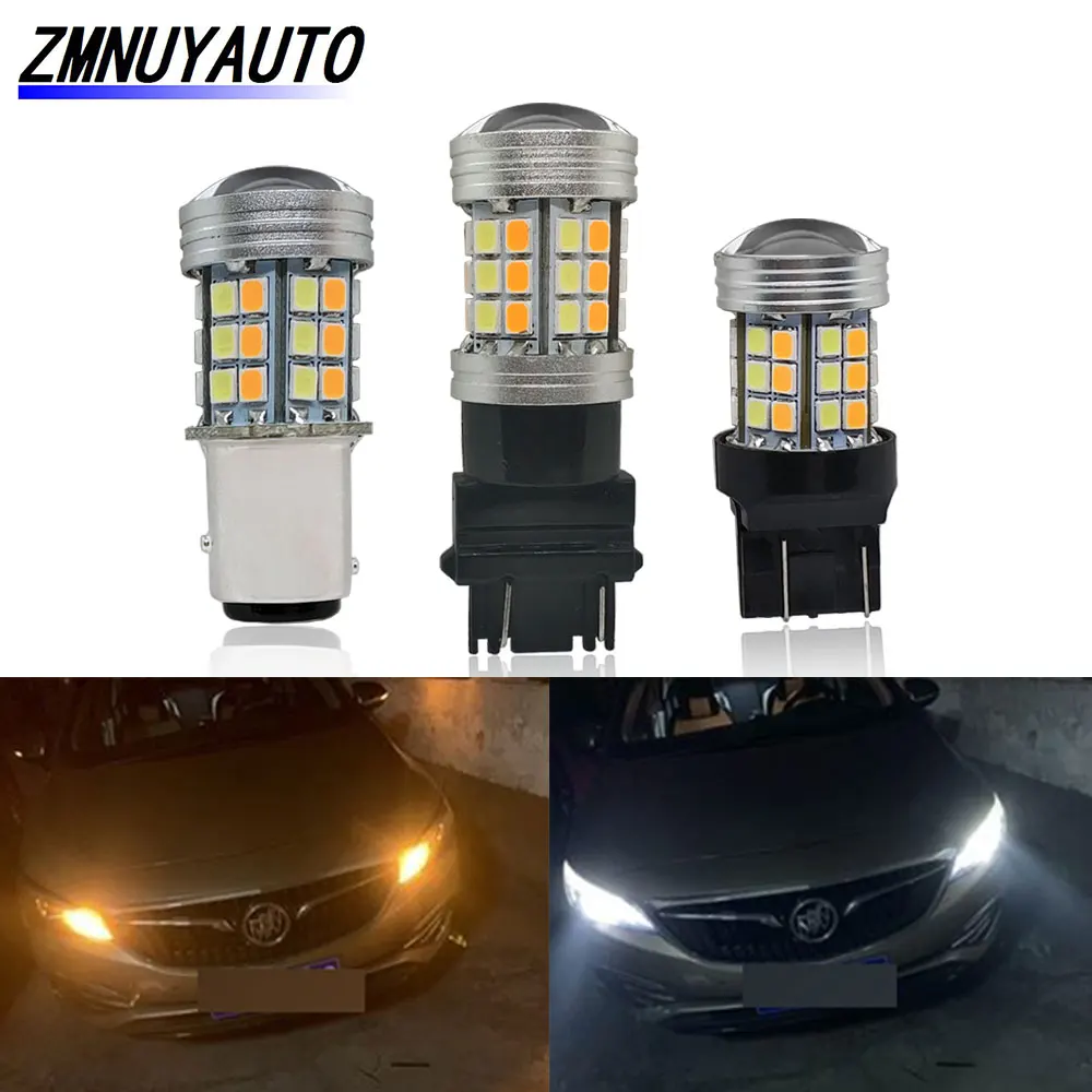 

1157 Switchback Led Lights BAY15D P21/5W Led Bulb Dual Color T20 Led 7443 W21/5W For Car Turn Signal T25 3157 P27/7W 12V