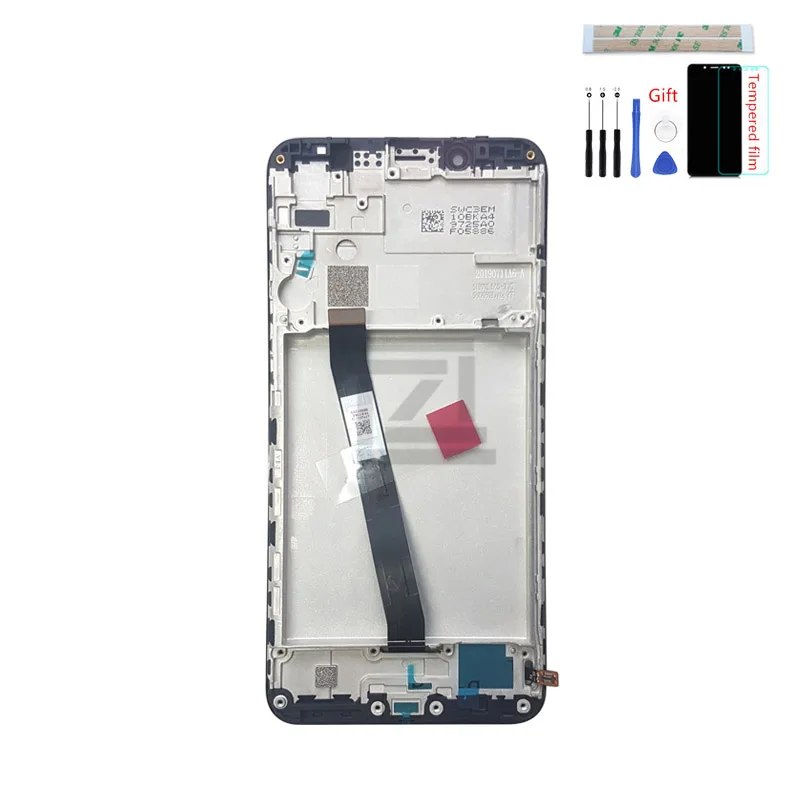 ЖК дисплей для Xiaomi Redmi 7A дигитайзер сенсорного экрана в сборе с рамкой redmi 7a замена