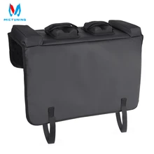 MICTUNING Tailgate Pad Shuttle Pad for Pickup Truck Tailgate Protection Pad Transports 2 Bike with Secure Bike Strap Tool Pocket