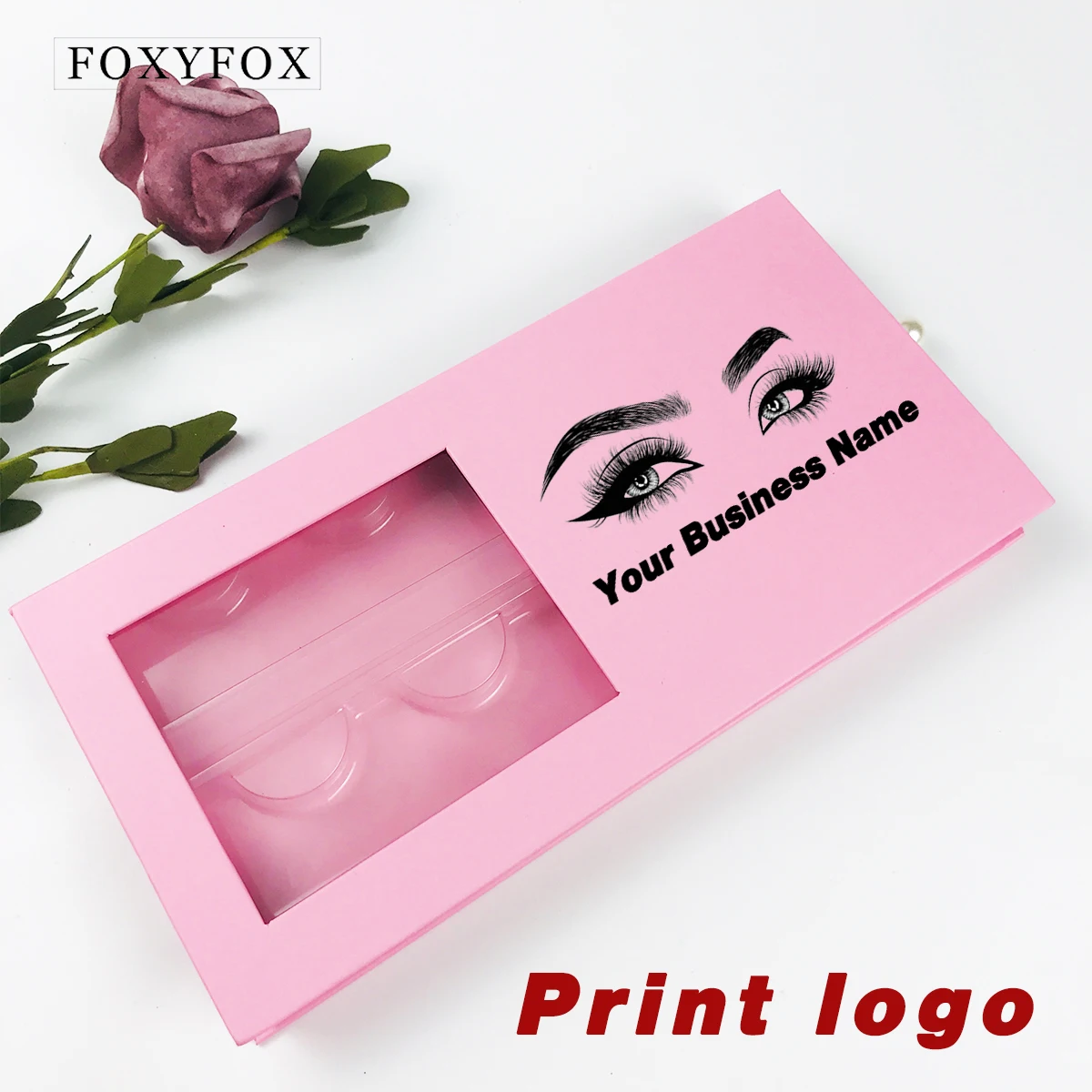 Eyelash Packaging Box Print Logo  Wholesale 4 paris 3D Mink Lashes Bulk Empty Box 25mm Mink Eyelashes Cases False Eyelashes Box 4