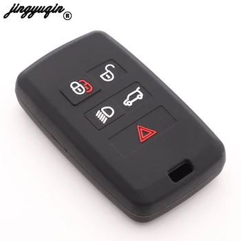 

For Range Rover Velar Discovery 5 For Jaguar E-Pace Silicone Remote Key Case Fob Shell Cover Skin 2018 2019