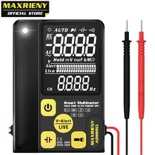 Digital Multimeter MAXRIENY ADMS9CL EBTN LCD Multifunction Voltmeter Voltage Frequency Resistance Capacitor Diode NVC Tester