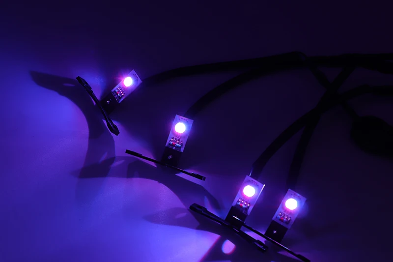 4 шт. многоцветный RGB Demon Eye светодиодный devil eyes с беспроводным пультом дистанционного управления для двойных линз автомобиля мотоцикла фары проектор модифицированный