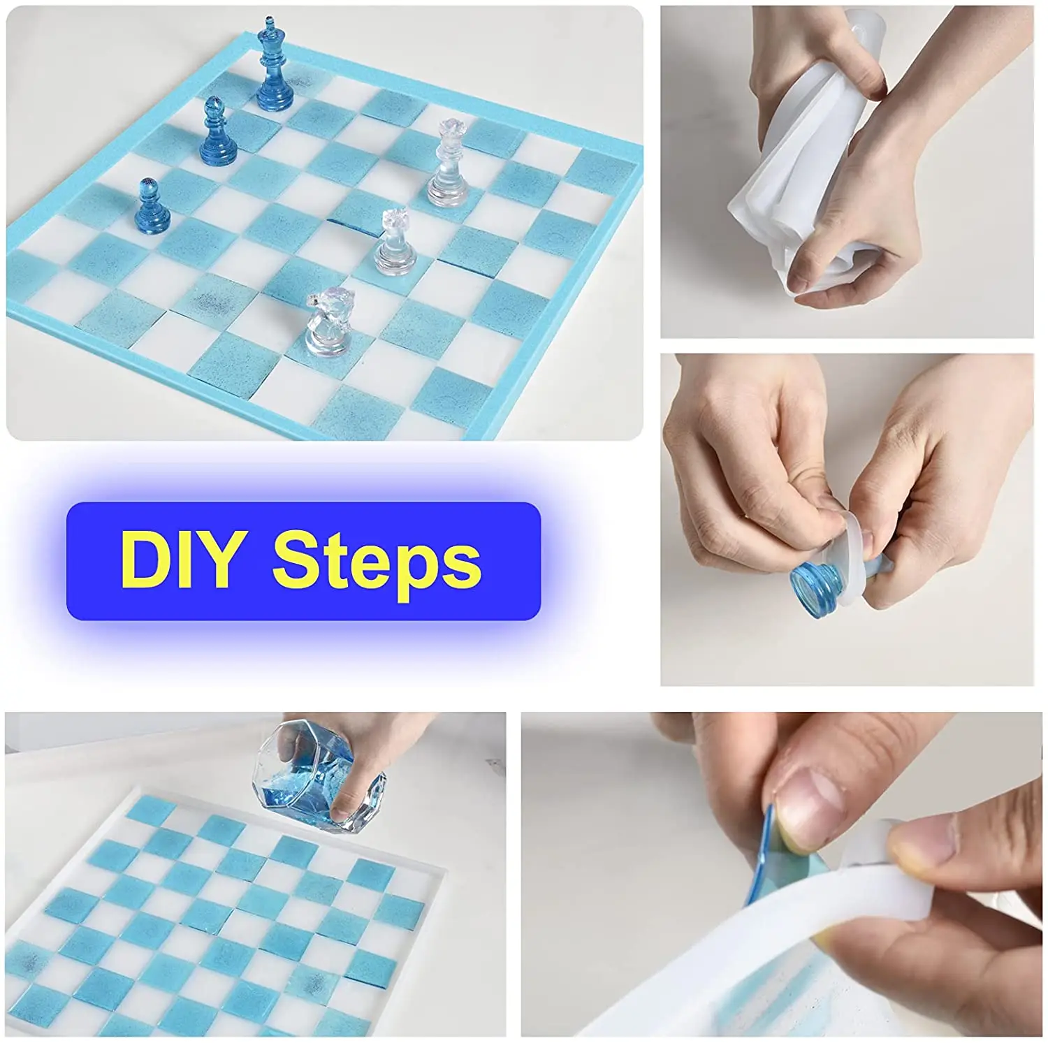 Moules En Silicone Pour Jeux D'échecs - Grand Moule D'échecs En