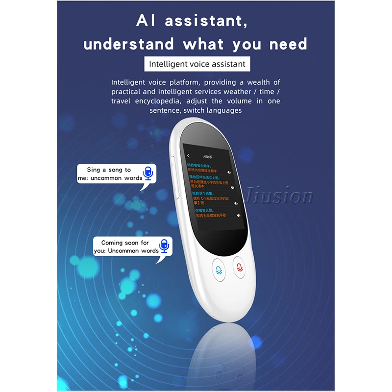 New F1A Portable Smart Voice Translator Electronics Pocket Traductor Speaker Inteligente Multi Languages In-English For Traval