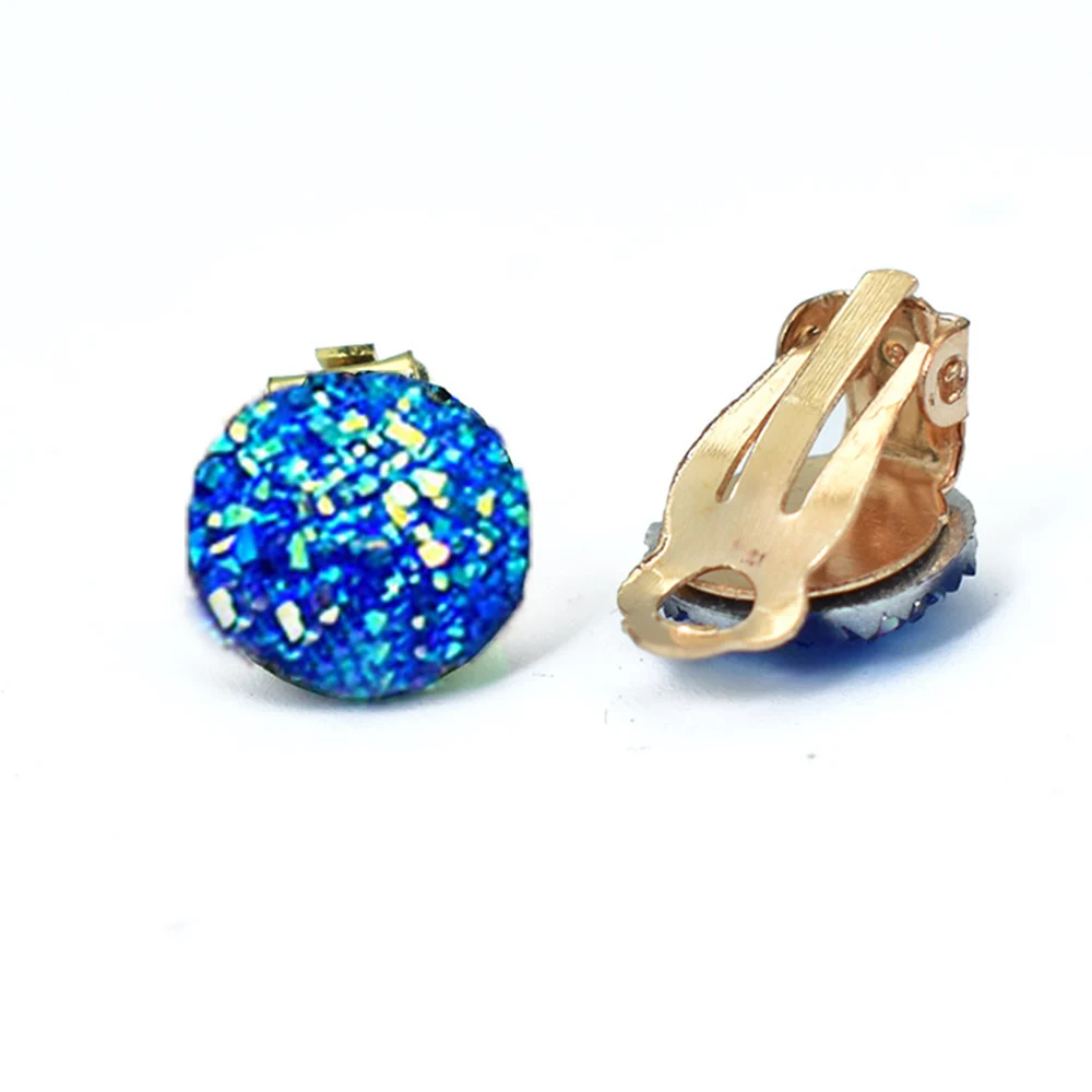 Ear Clip Earrings Bing Tu Gold Round Clip Earrings