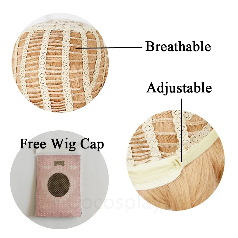 Парик для косплея РЭМ Рем розово голубой длиной 80 см из прямых синтетических