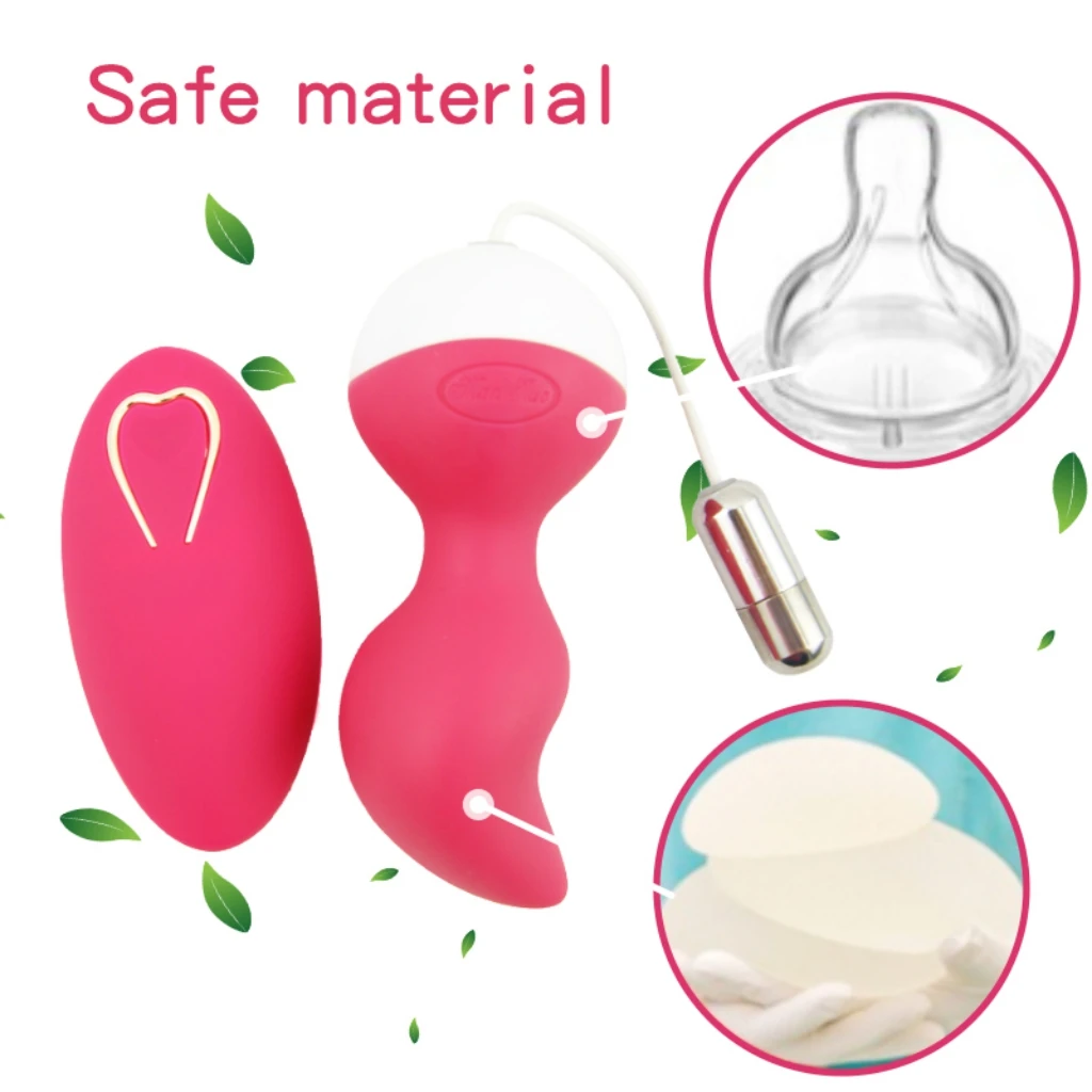 Women Remote Control Waterproof Vaginal Vibrator Massager Love Jumping Egg Shrinking Ball Kegel Balls Vaginal Exerciser Sex Toys