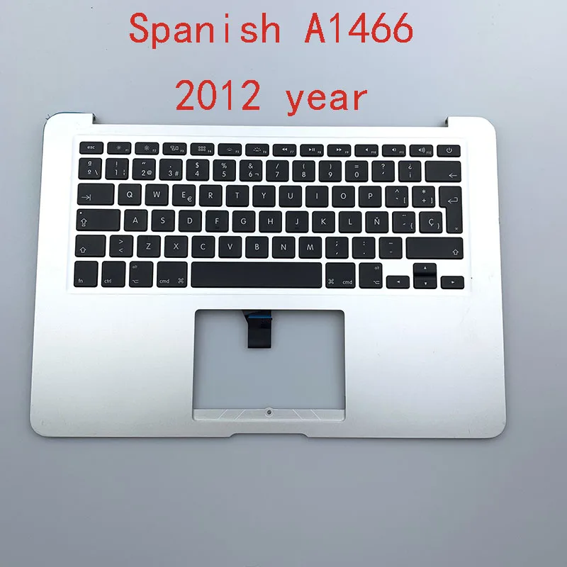85%new A1466 Spanish Keyboards For MacBook Retina Pro 13" 2011year Palmrest Topcase SP language Backlight Keyboard