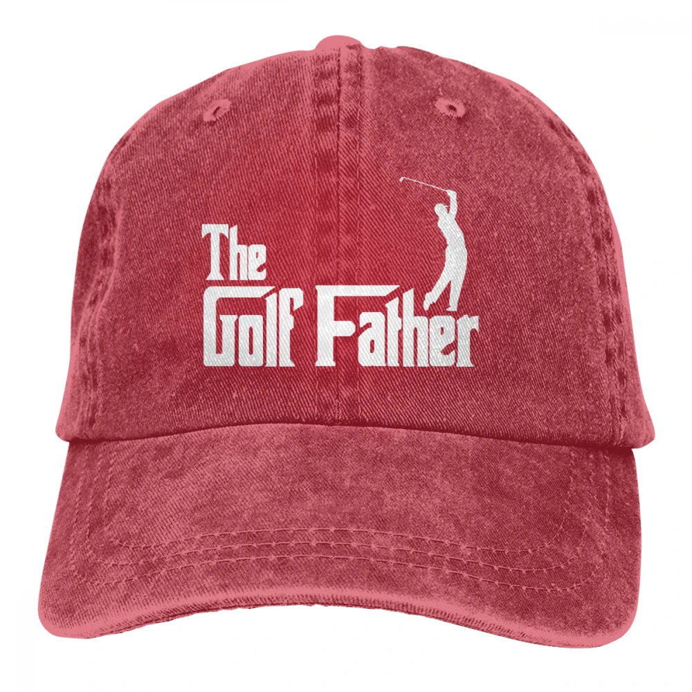 Гольф отец Casquette черный унисекс Мужские Женские джинсовые бейсболка с ремешком кепки Регулируемый Гольф папа шляпа