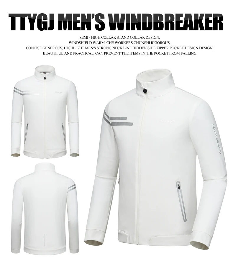 Новая мужская куртка одежда для гольфа 20 Осень Зима ветровка одежда для гольфа теплая тонкая уличная спортивная рубашка
