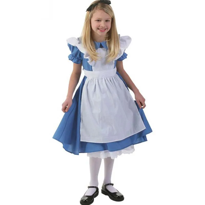 

Alice Cosplay Costume Alice in Wonderland Costume Lolita Dress Maid Cosplay Fantasia Carnival Halloween Costumes for Kids