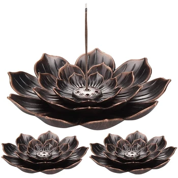 

3 Pack Lotus Incense Holder Lotus Stick Incense Burner Cone Incense Burner Holder For Home Fragrance Accessories