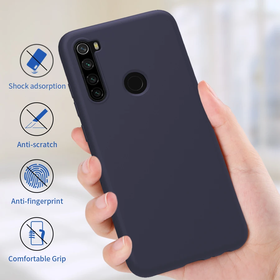 

Redmi Note 8 Pro Case Cover NILLKIN Silicone Smooth Back Case for Xiaomi Redmi Note 8 Case Note8 Global Version 6.3/6.53