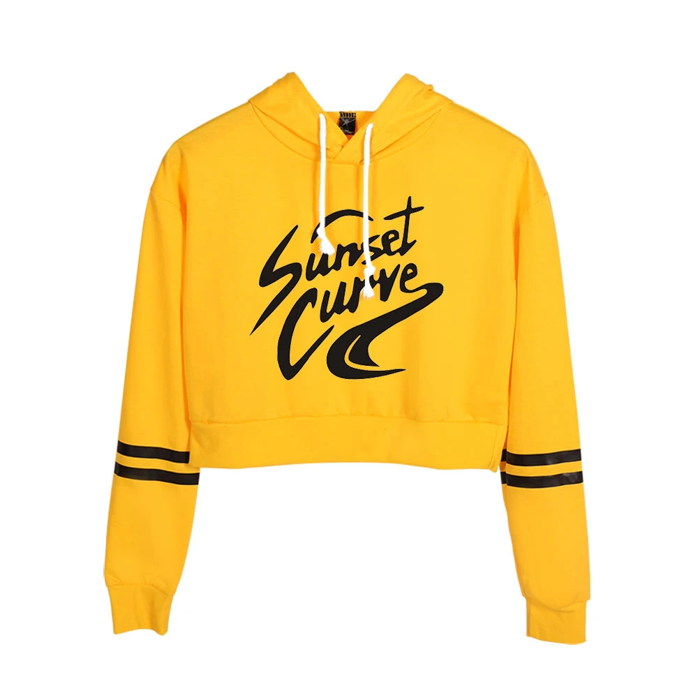 long sleeve cropped hoodie