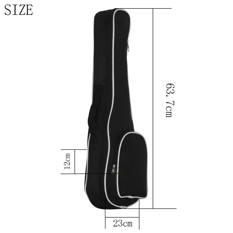 Концертная Гавайская гитара сумка рюкзак 23 дюймов Uke Чехол для гитары водонепроницаемый Оксфорд рюкзак для гитары регулируемый плечевой ремень