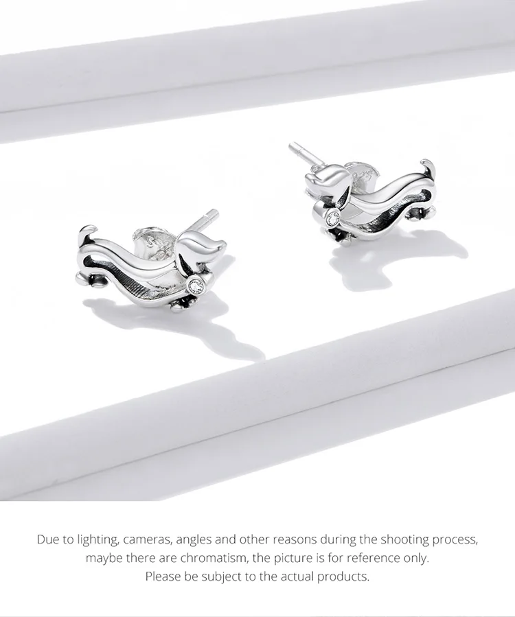Sterling Silver Cute Puppy Stud Earrings for Women Plated platinum Silver women's silver Jewelry - PeticaDeals