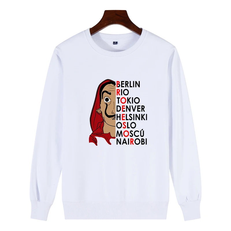 

New Arrival La Casa De Papel 3D Print Women Sweatshirts Poleron Hombre Money Heist the Paper House Casual Women's Pullover
