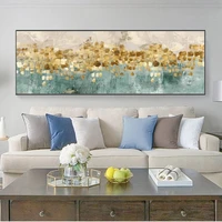ภาพวาดสีน้ํามันบทคัดย่อบนผ้าใบโปสเตอร์และภาพพิมพ์ Wall Art Golden Money Beach รูปภาพสําหรับตกแต่งห้องนั่งเล่นไม่มีกรอบ 2