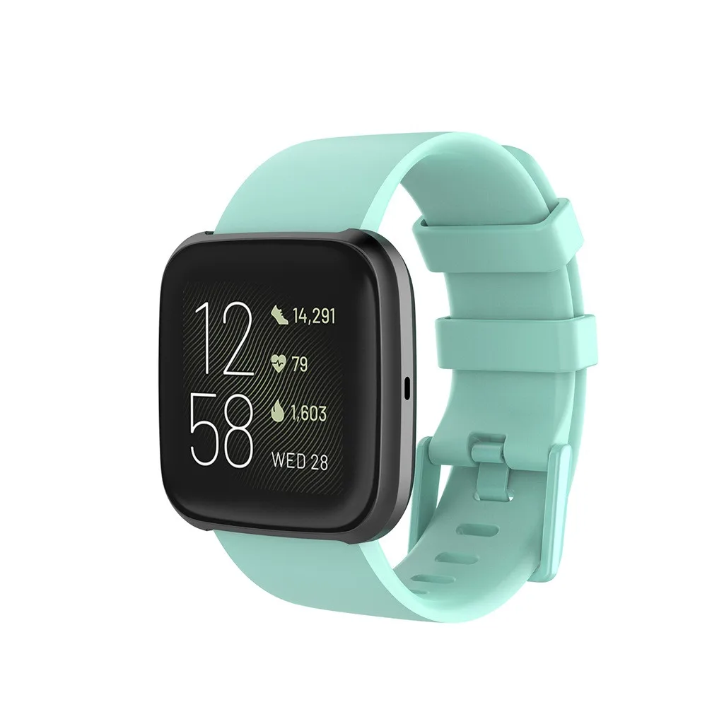 Силиконовый ремешок для Fitbit Versa 2 Смарт-часы с заменой ремешка ремешок для часов женский мужской браслет спортивный ремешок для часов 19Nov