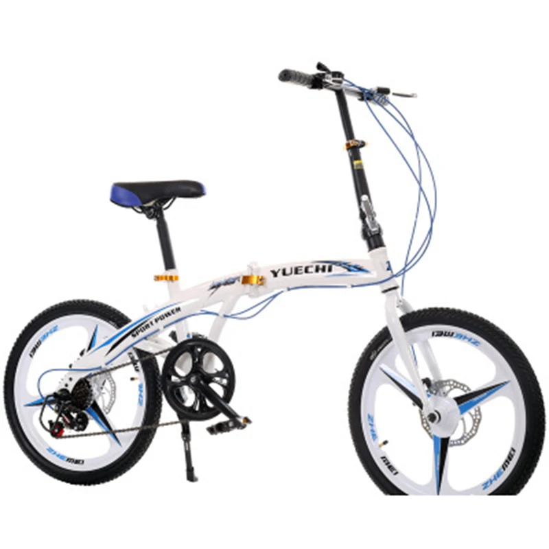 Bicycles 20 Inch Folding Student Bike Speed Change Disc Brake Bike