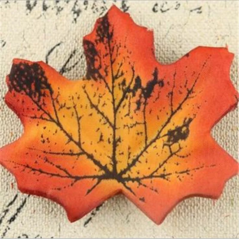 Новое поступление ткань кленовый лист 200 шт Поддельные листья для свадьбы
