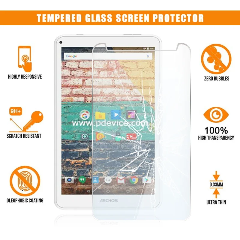 

For ARCHOS 70c Neon Tablet Tempered Glass Screen Protector Scratch Resistant Anti-fingerprint HD Clear Film Guard Cover